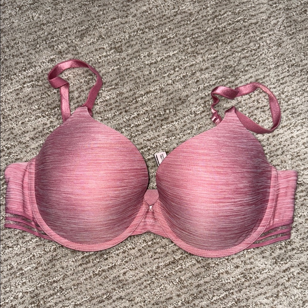 Victoria’s Secret Uplift Semi Demi bra Heathered Pink Size 38C convertible strap